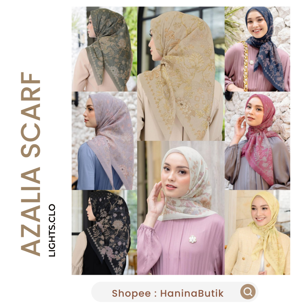 AZALIA SCARF HIJAB MOTIF PATTERN by LIGHTS.CLO