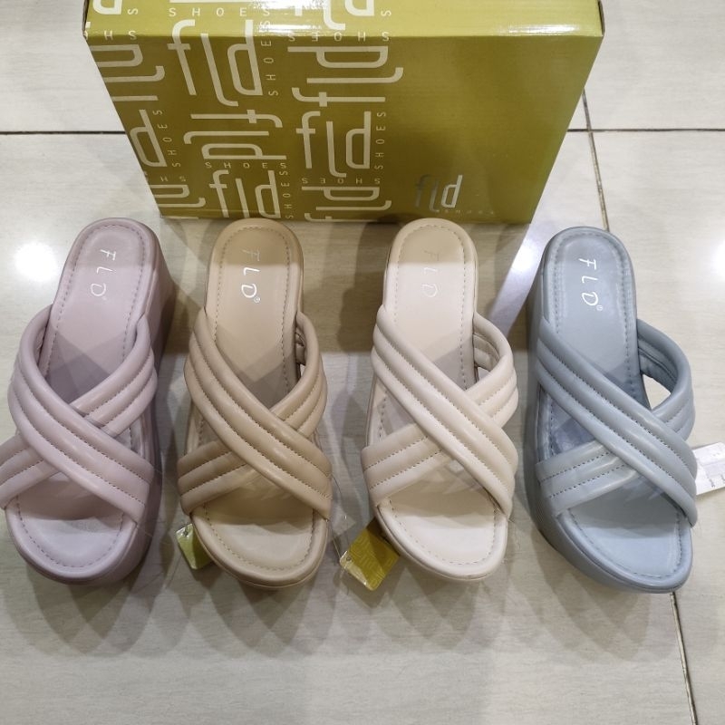 Sandal wanita Wedges 6cm FLD