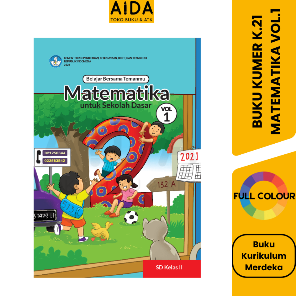 Buku SD Matematika Kelas 2 Volume 1 - Belajar Bersama Temanmu Kelas 2 SD Buku Kurikulum Merdeka