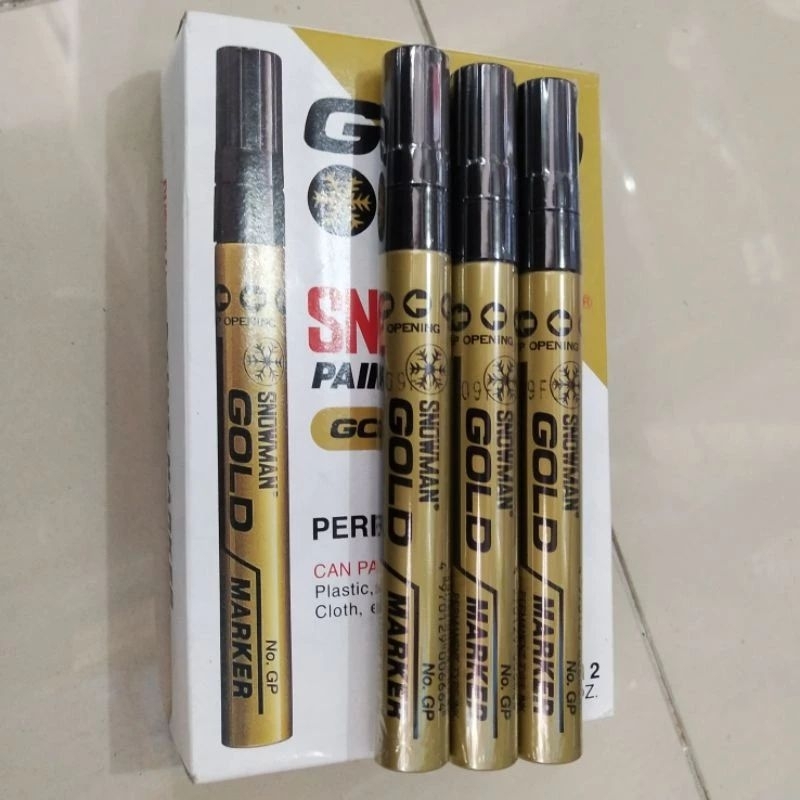 

Spidol Mas Gold Marker Permanen Snowman