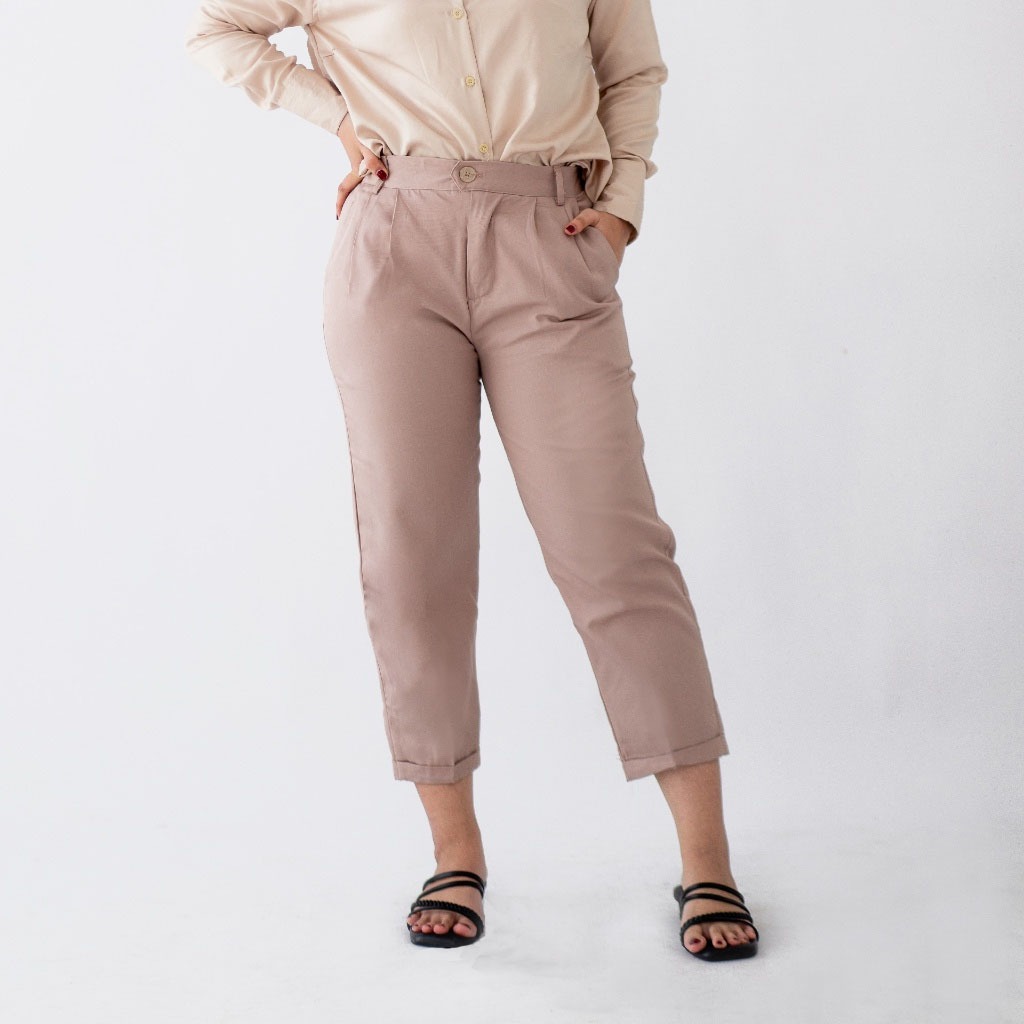 SRIWA Celana Kerja Wanita Ankle Pants Dengan Saku CP12