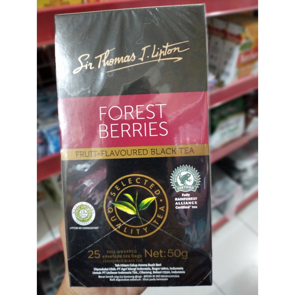 

Lipton Forest Berries Fruit Flavoured Black Tea.