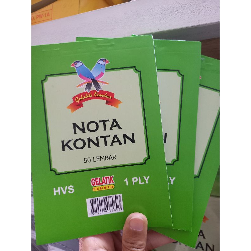 

NOTA KONTAN GELATIK 1 PLY - 40 LEMBAR