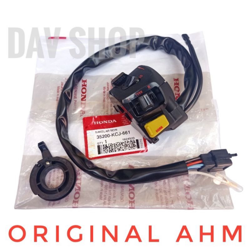 SWITCH ASSY WINKER/HOLDER/SAKLAR KIRI SEIN HONDA TIGER REVO TIREV ORIGINAL AHM 35200KCJ661