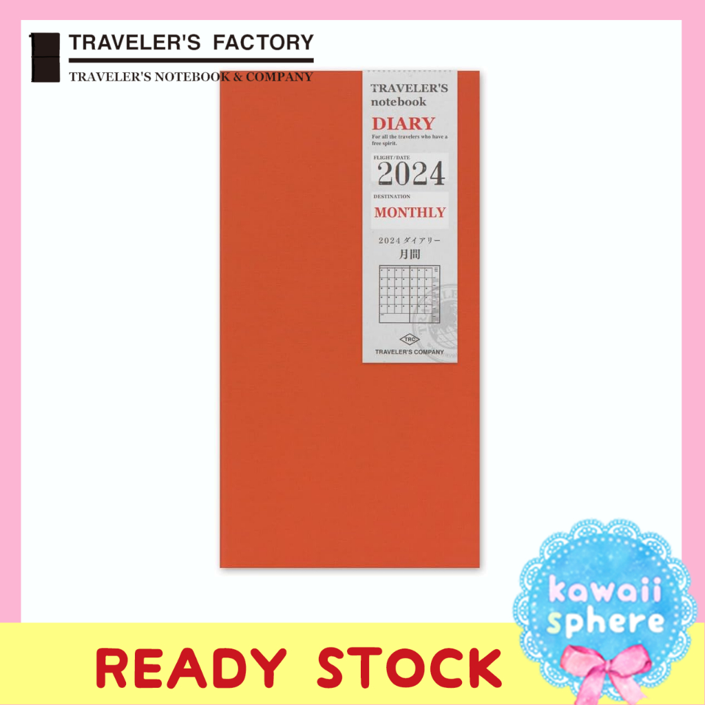 

Traveler's Notebook Refill 2024 Monthly Regular | Travelers Notebook 2024 Ready Stock