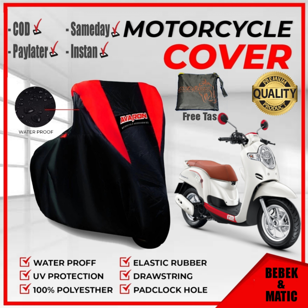 Cover Motor Honda Scoopy Sarung Motor Scoopy outdoor AVARON Premium