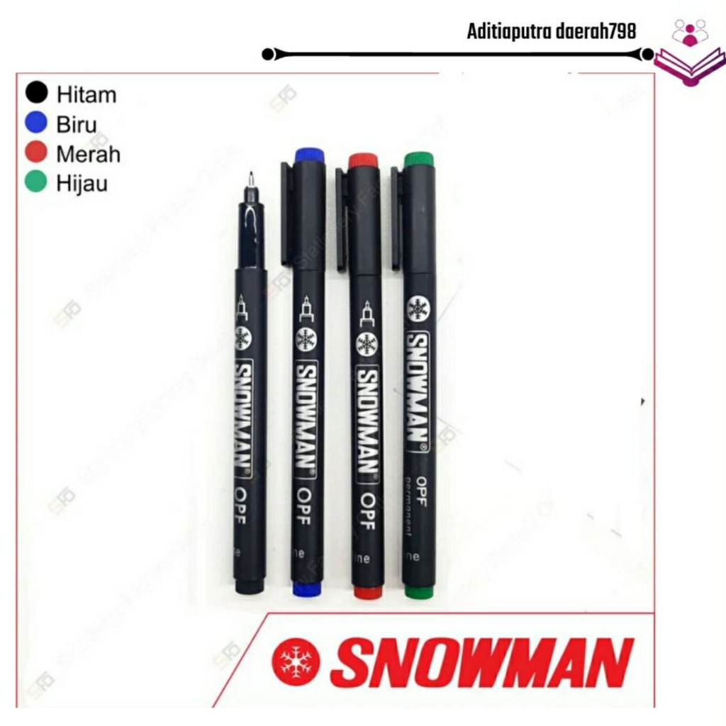 

Spidol OPF Snowman - Colour varian Black