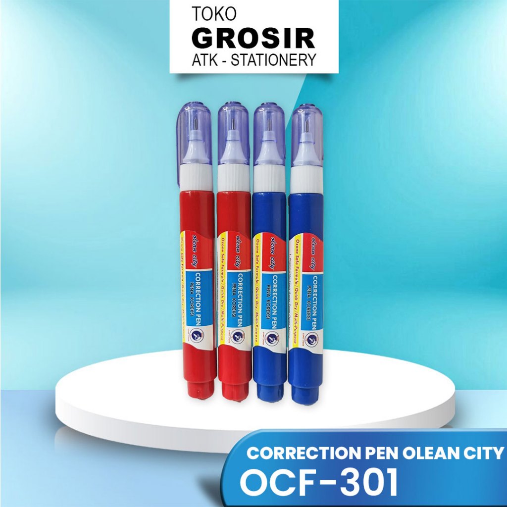 

TIPE X / CORRECTION FLUID PEN OCF-301 OCI OLEAN CITY / PENGHAPUS PULPEN