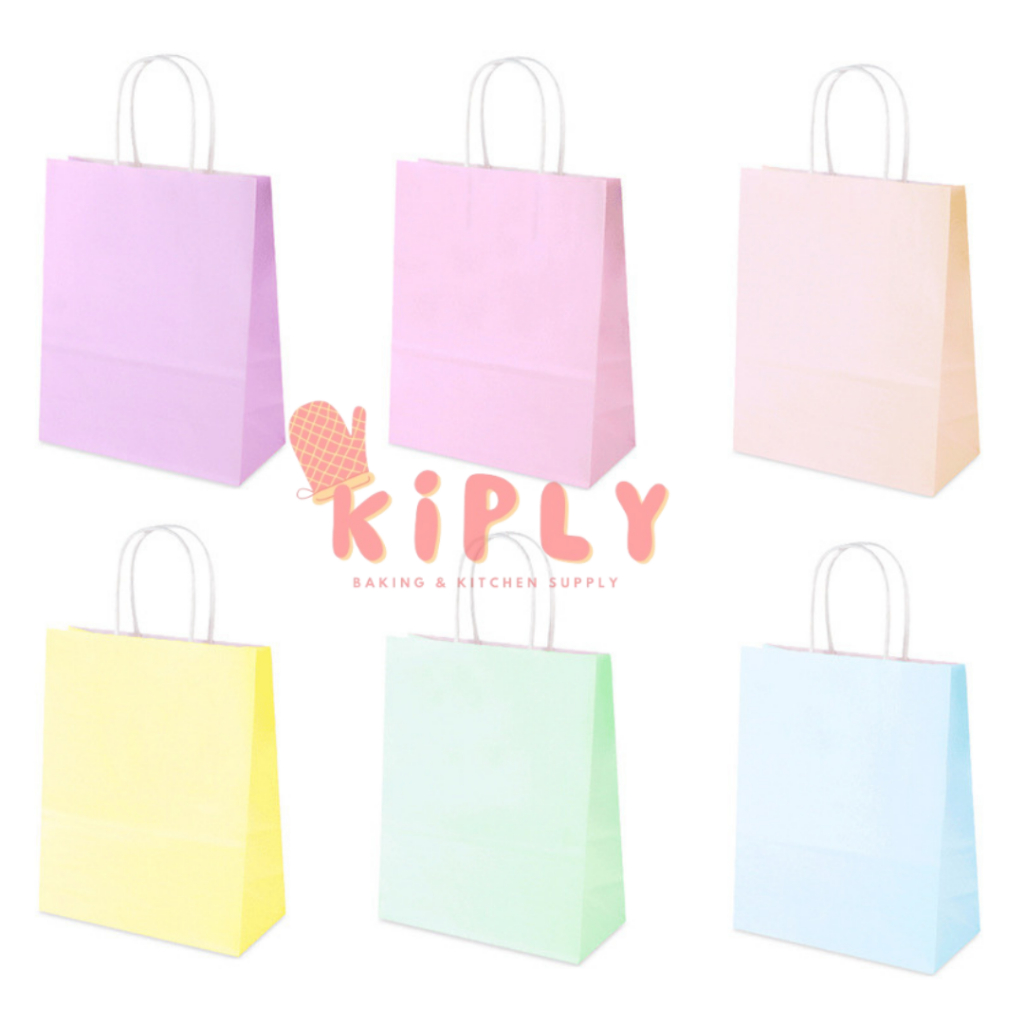 

Paper Bag Warna Pastel/Paper Bag Polos Warna / ShopingBag/Goodie Bag / Gift Bag / Tas Kado Ulang Tahun