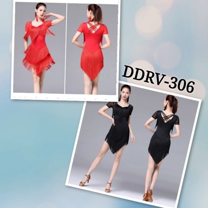 Dress Dance Premium Pakaian Line Dance Belly Dance Salsa Latin Kostum Model Baru Import Terlaris Ter