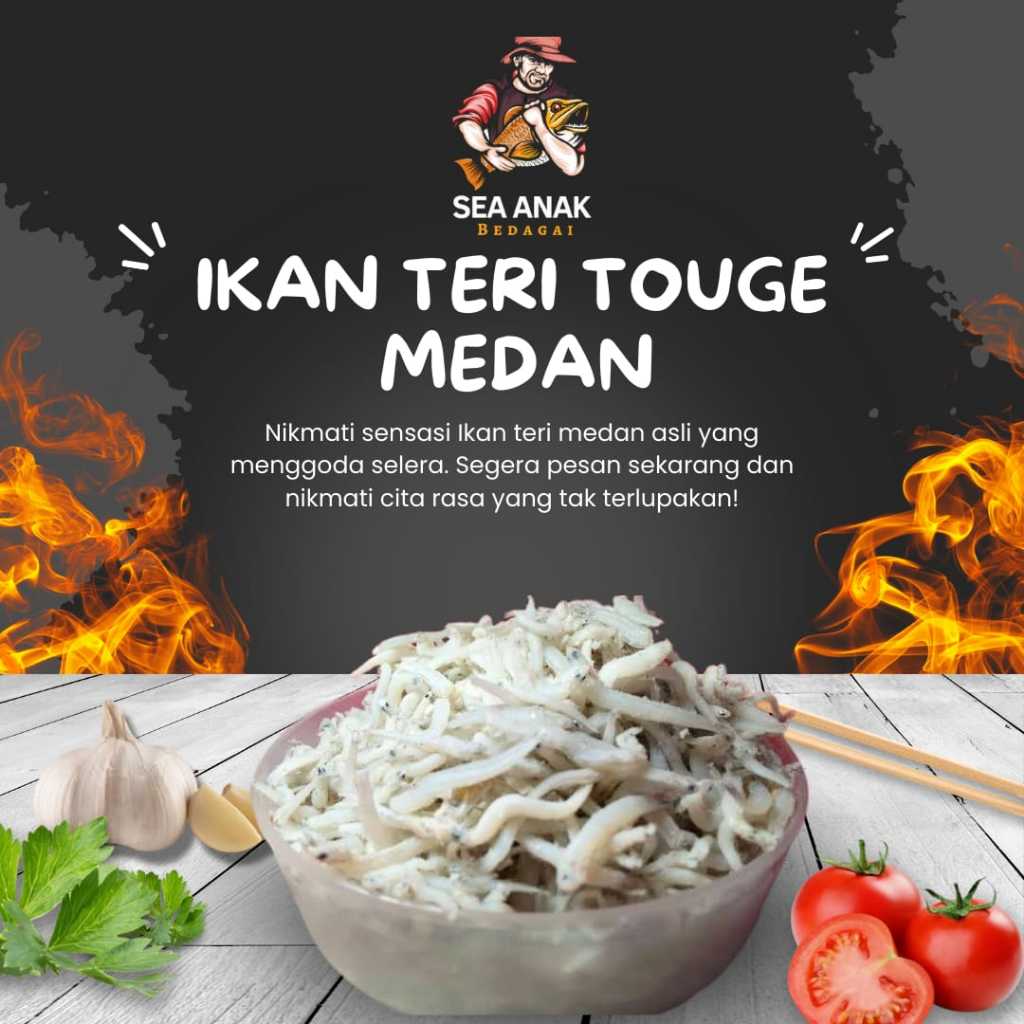 

500 GR IKAN TERI TOGE MEDAN ASLI SUPER | IKAN TERI SEGAR MEDAN