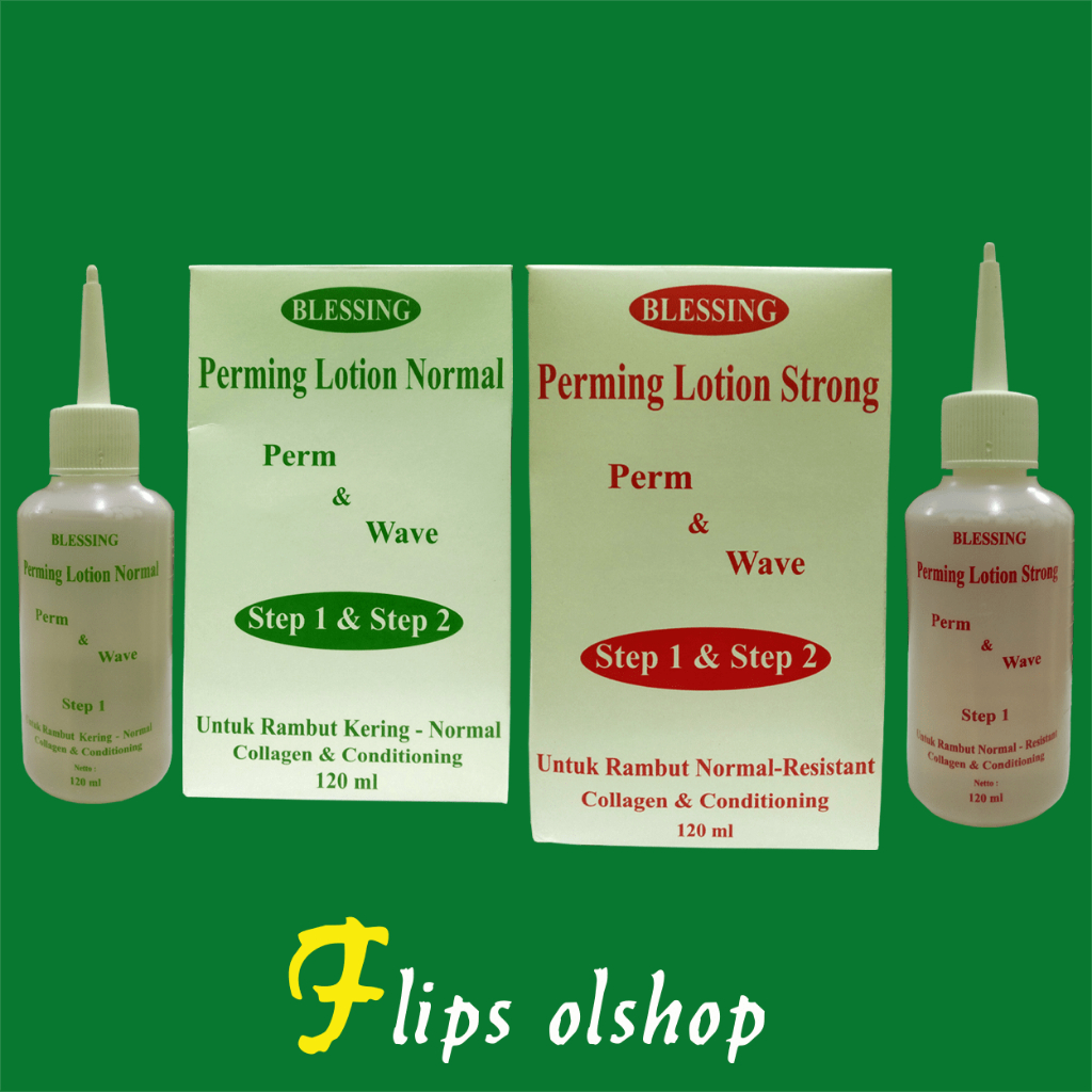 PERM LOTION BLESSING 2 X 120ML | OBAT KERITING 2 X 120ML