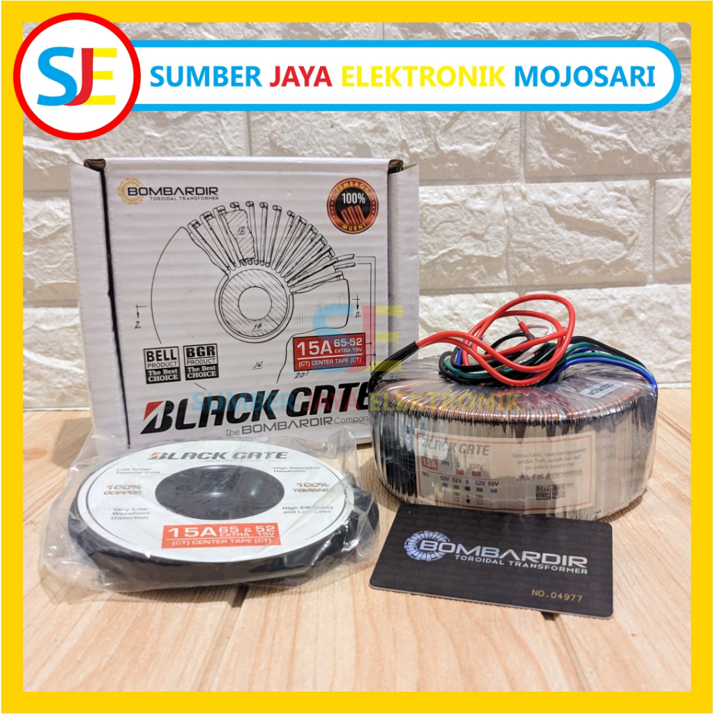 Trafo Travo Blackgate 15A 65-52 Toroid Bombardir