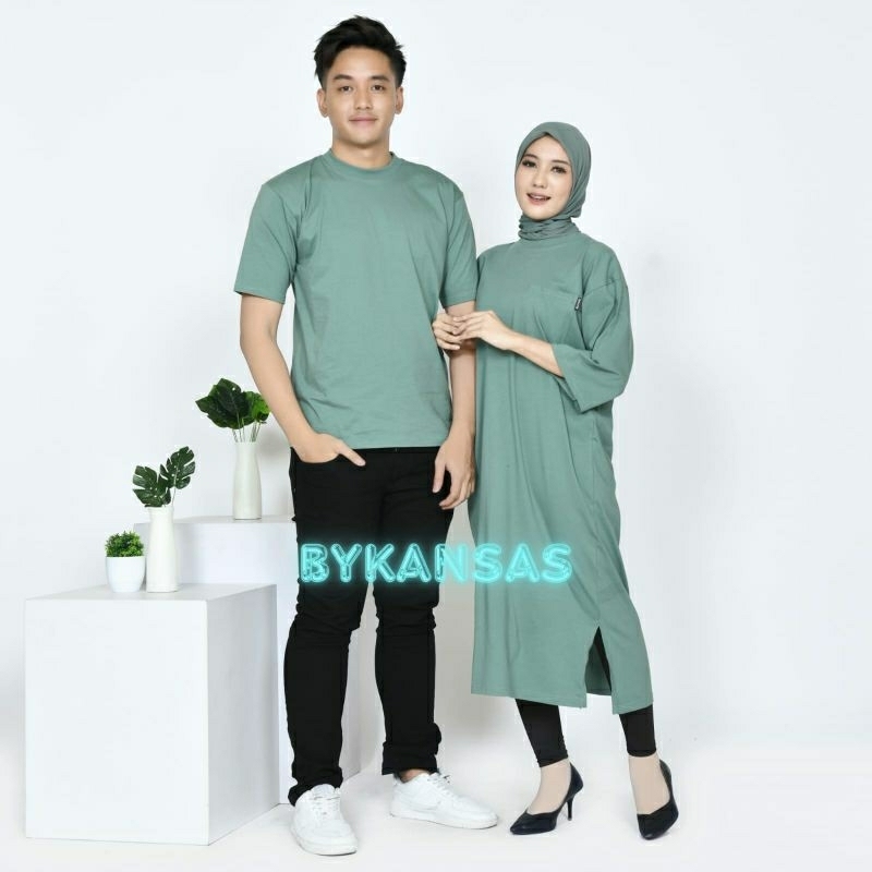 KAOS COUPLE midi dress oversize pocket