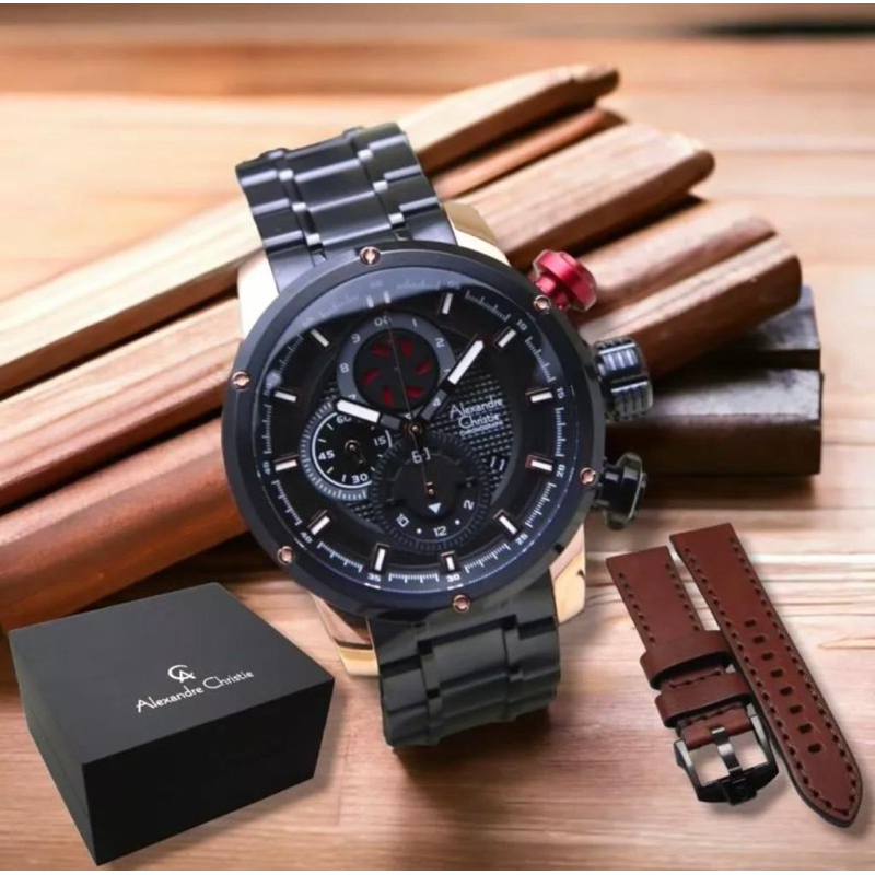 jam tangan pria alexander cristie original ac6239 / ac 6239 box set