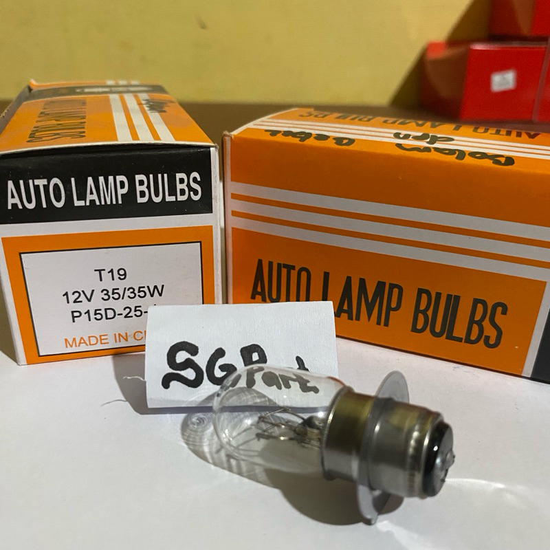 [1 Box] Bohlam Depan bebek 12V 35W Lampu depan Dop Motor