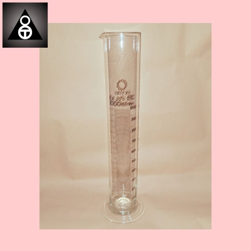 gelas ukur kaca 1000ml cylinder