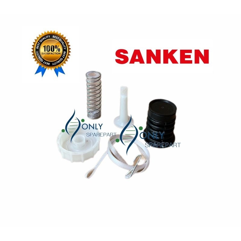 [ SANKEN ]Karet Seal + Tutup Pembuangan Mesin cuci Sanken 2 Tabung SET