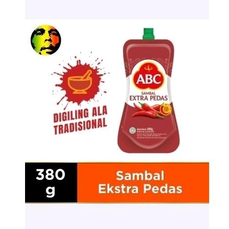 

Abc sambal pouch 380 extra pedas