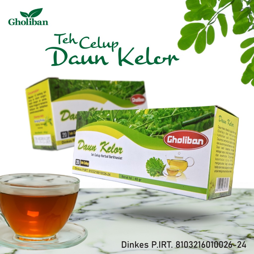 

Teh Celup Herbal Daun Kelor Gholiban