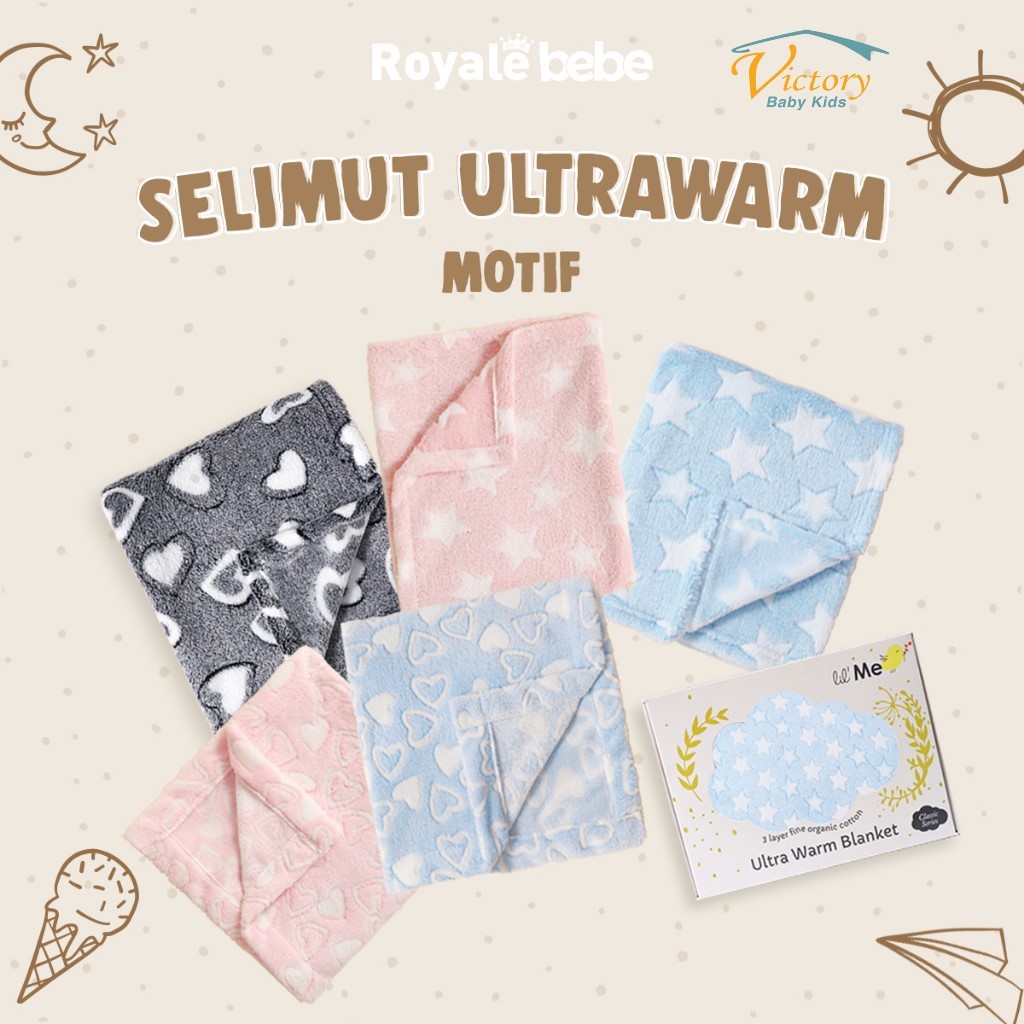 Royale Bebe - Selimut Bayi (Ultrawarm Blanket) Motif Star