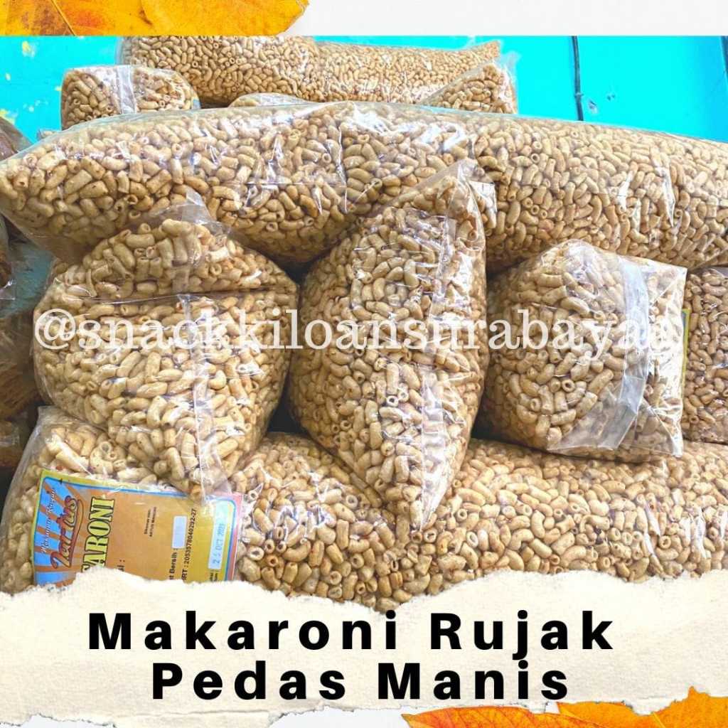 

Makaroni Rujak Pedas Manis 1 BALL ( 3KG )/ Snack Kiloan Murah/ Mak E Dor