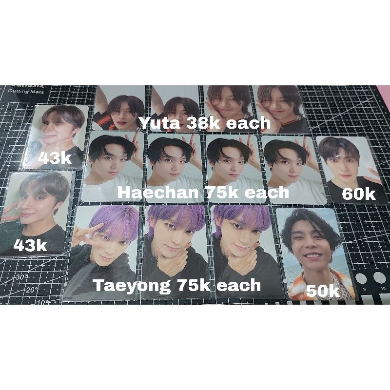 [PHOTOCARD NCT 35] PROMO HANYA 1 PCS NCT 127 MERCHANDISE ANNIVERSARY LUCKY CARD GITD TAEYONG JUNGWOO