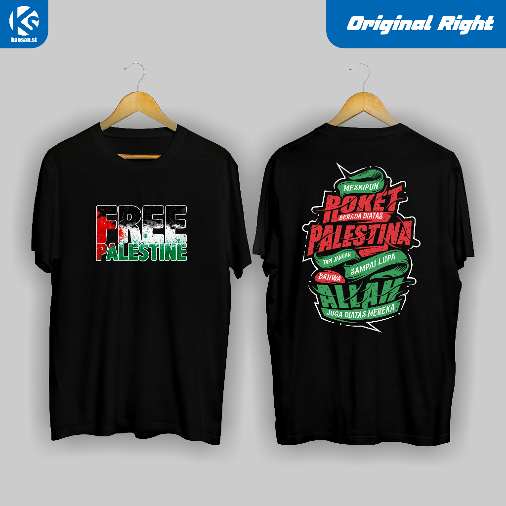 Tshirt Free Palestine Save Palestina Kaos Pria Wanita Terbaru