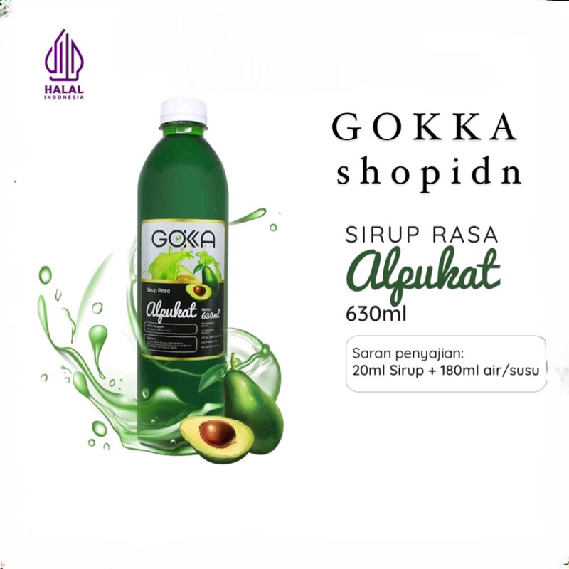 

Sirup Gokka Alpukat 630ML - Gokka Syrup Avocado 630ML [GOKKA SYRUP 630ML]