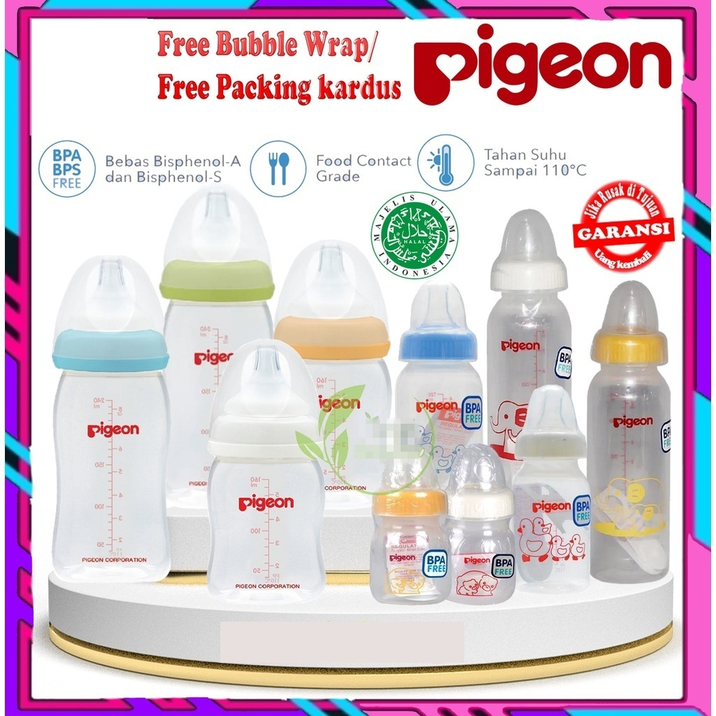 Pigeon Botol Susu Dot Bayi Assorted Standard | Dot Nipple Original Pigeon | 50ml | 120ml | 240 ml |