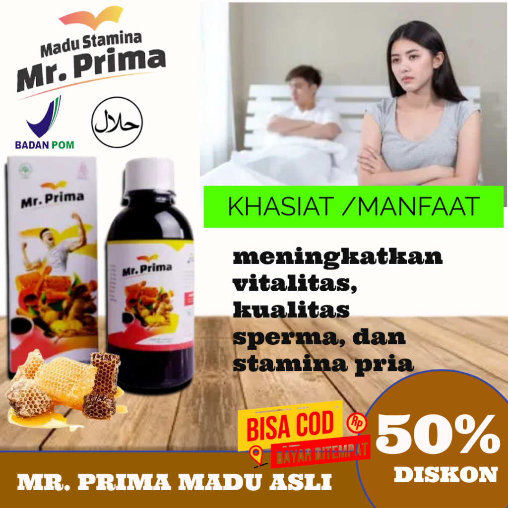

PROMO COD AKHIR BULAN SETAMINA MAKIN KUAT DENGAN MENGGUNAKAN MADU MR PRIMA BIKIN KUAT TAHAN LAMA STAMINA PRIA READY STOK!!
