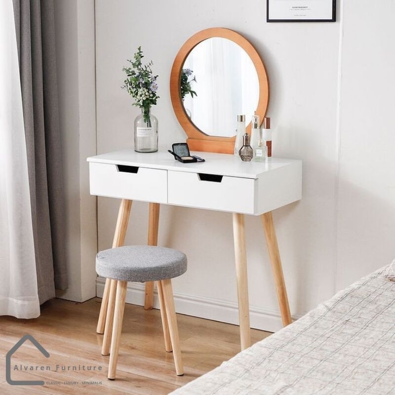 Meja rias minimalis modern meja kosmetik