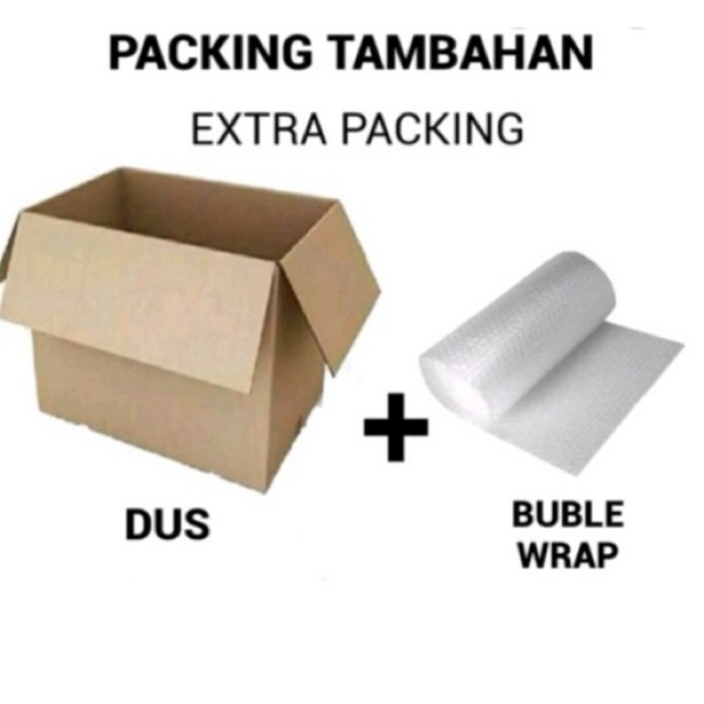 

BUBBLE WRAP / DUS / BOX TAMBAHAN PACKING