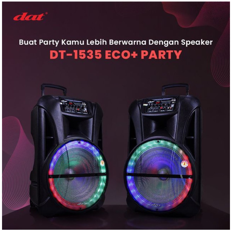 DAT SPEAKER 15” DT-1535 Eco+ Bluotooth Garansi Resmi