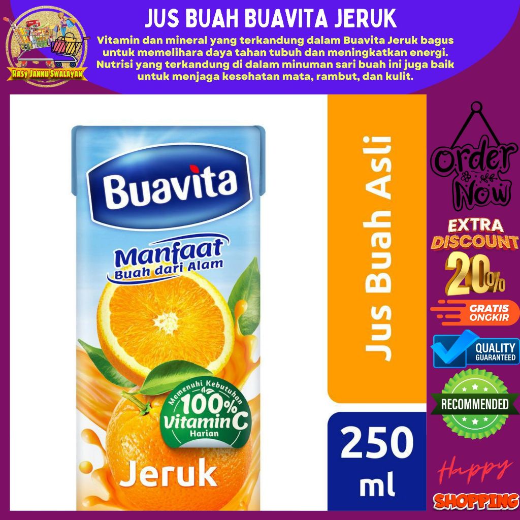 

uavita Juice Jus Kemasan Rasa Buah Asli Jeruk 250ml