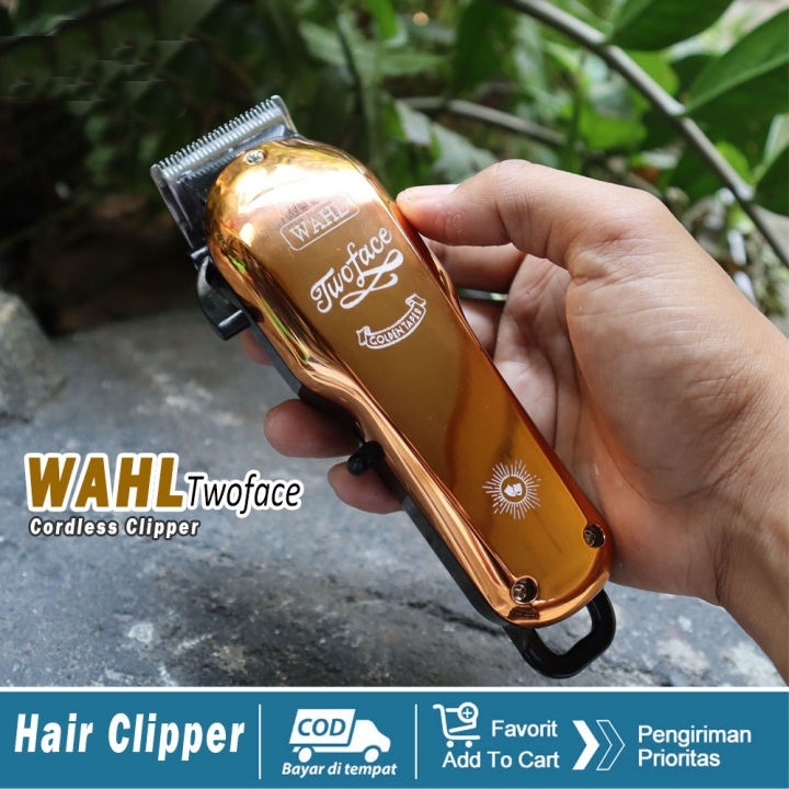 Alat Cukur Rambut Cordless Wahl Twoface Gold Professional Hair Clipper