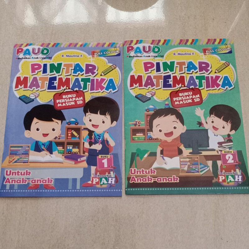 Pintar Matematika Buku Persiapan Masuk SD PAUD Pendidikan Anak Usia dini Full Color