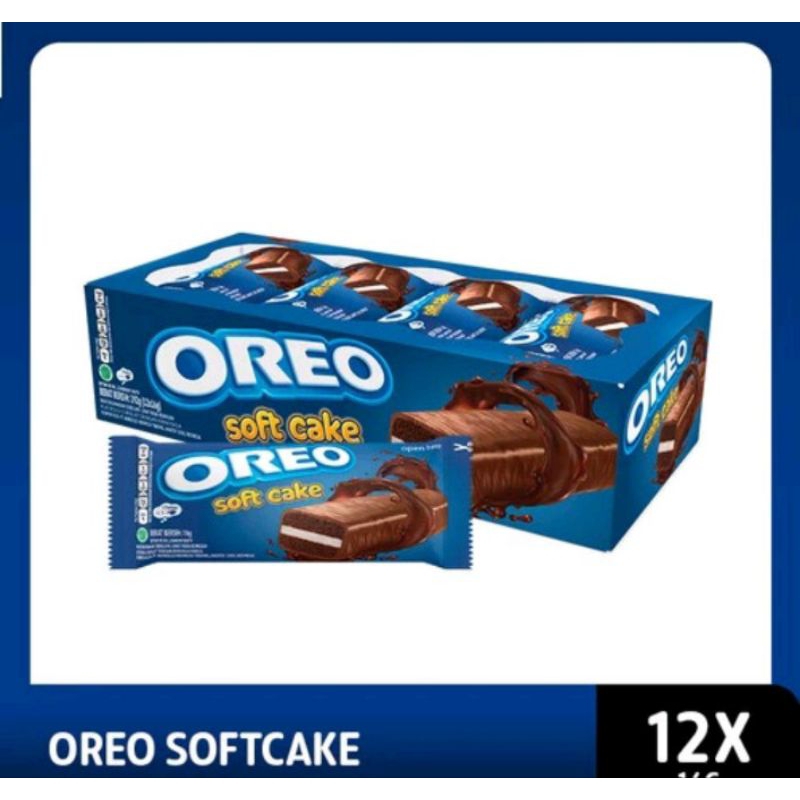 

[1 BOX] OREO Soft Cake (12×16g) Kue Bolu Oreo Coklat
