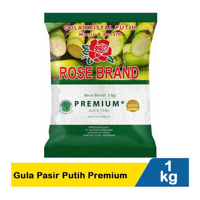 

Gula Pasir Putih Premium 1Kg Merk Rose Brand