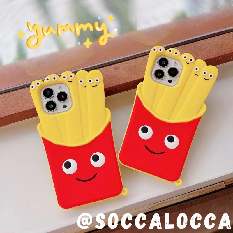 •READY• soccalocca ugly potatoes phone case for iphone 11 12 13 pro max 3d case iphone murah lucu un
