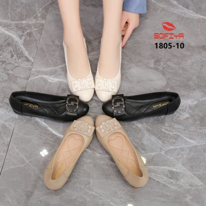 Sepatu wedges wanita impor Sofiya 1805-10 Sepatu kerja Sofiya
