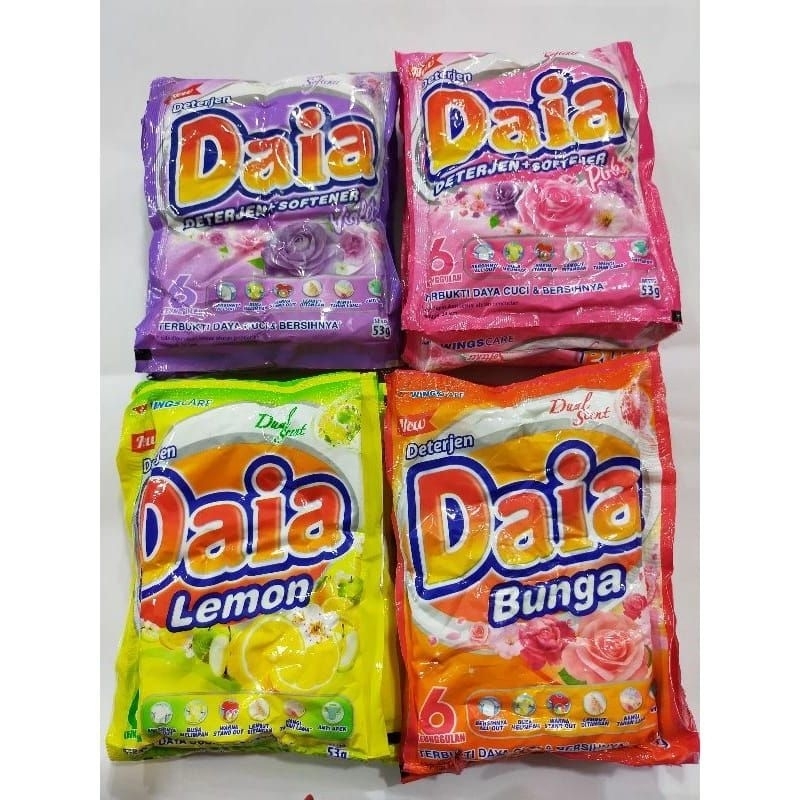 DAIA DETERGENT BUBUK SACHET [1 RENCENG]