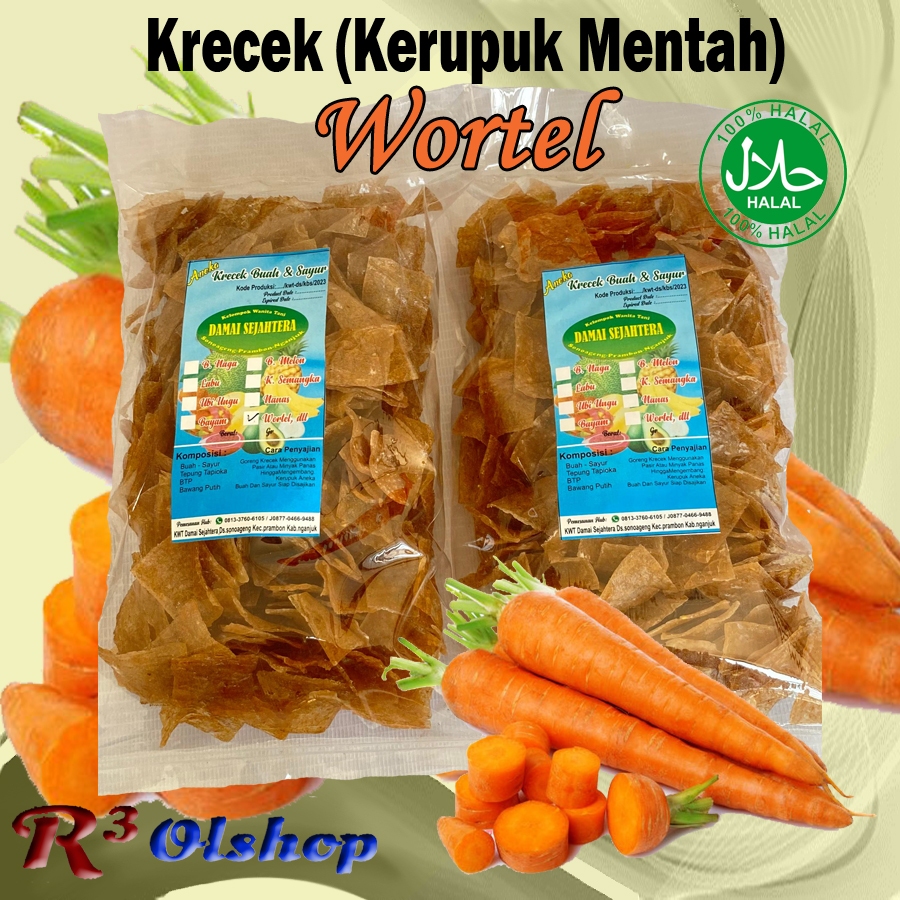 

Krecek (Kerupuk Mentah) Wortel