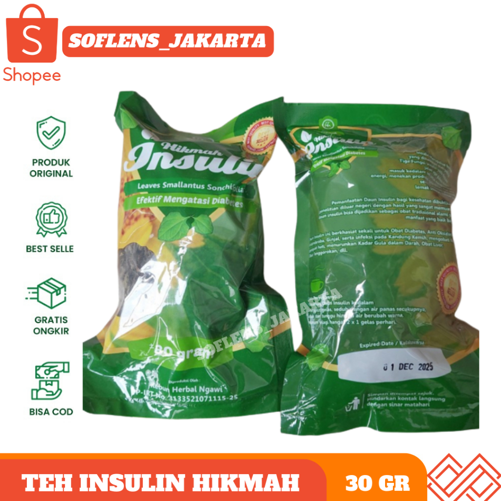 

Teh Insulin Hikmah Yakon Untuk Diabetes Original