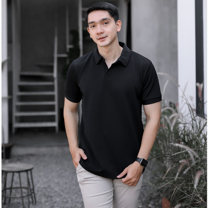 SeoSeo Korean Polo Shirt  | Kaos Polo Shirt | Kaos Pria Berkerah |  Poloshirt Scuba Modern Fit