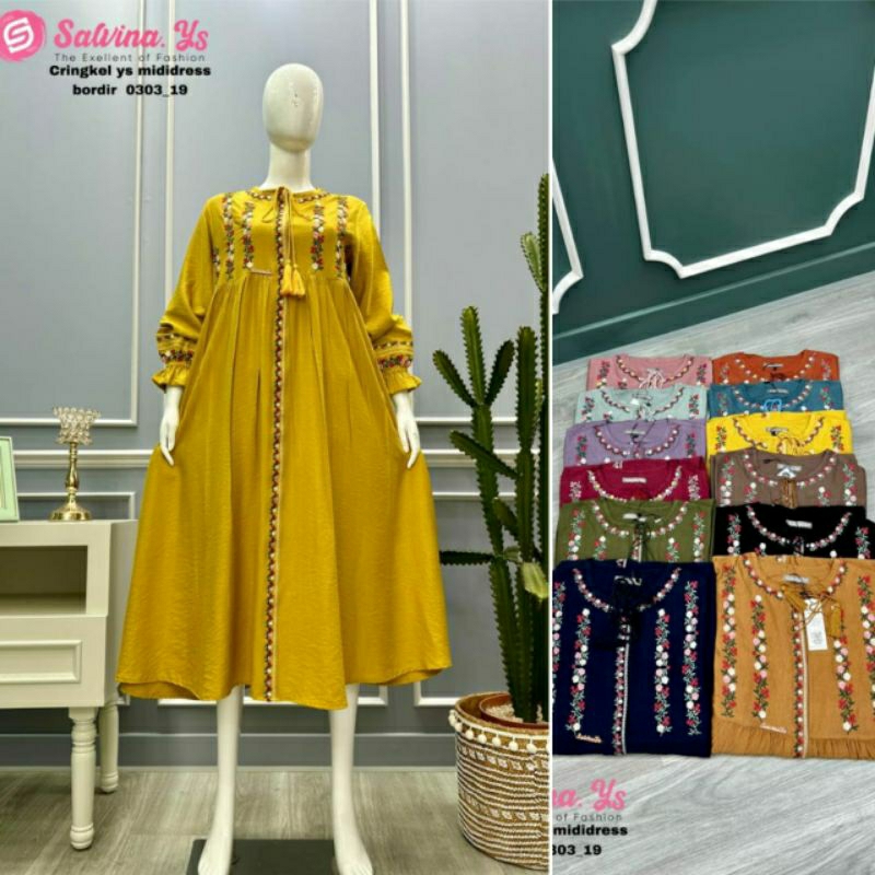 MIDI DRESS BORDIR SALVINA CRINGKEL LD 97 PB 123 BY SALVINA Y.S