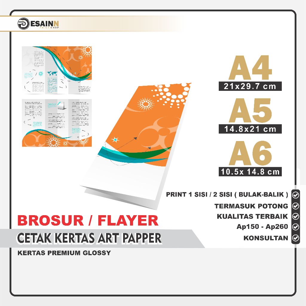 

CETAK BROSUR FLAYER A4 A5 A6 - BROSUR FLAYER