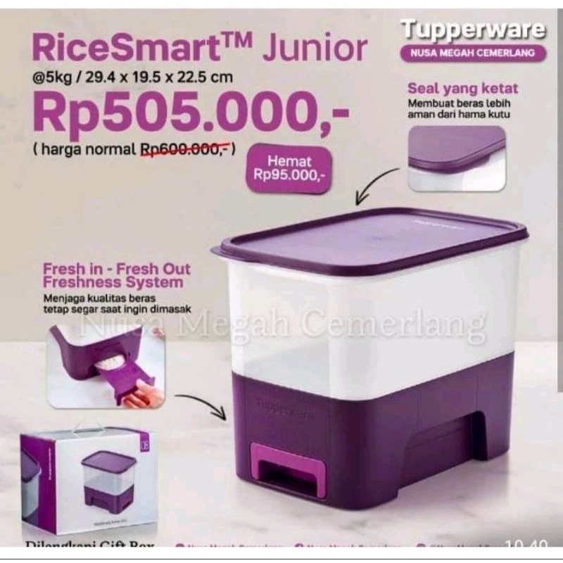Rice Smart Junior - Dispenser beras 5 kg