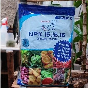 NPK Mutiara 16 16 16 Pak Tani 1 Kg | Pupuk NPK Pak Tani