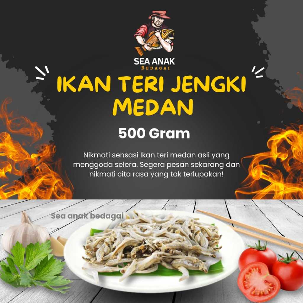 

500GR IKAN TERI JENGKI SUPER MEDAN 500GR | IKAN TERI KACANG | IKAN TERI ENAK KERING